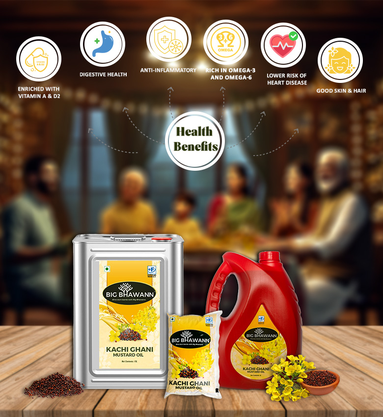 Kachi Ghani Mustard Oil's Health Benifits